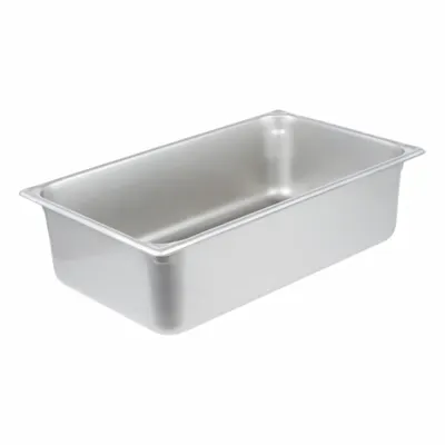 VOLLRATH Steam Table Pan: Full Size, Rectangular, 20 ga Gauge, 21 qt Capacity - Steam Table Pans