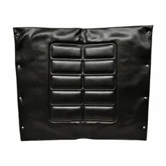 Vinyl replacement back upholstery for wheelchairs, 20 in overall width. Includes mounting screws. Suitable for use in healthcare and long-term care settings where easy cleaning and support are required.