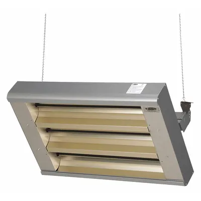 FOSTORIA Electric Infrared Heater: 7500W Watt Output, 240V AC, 1 or 3 Phase, Hardwired - Indoor/Outdoor Suspended Infrared Radiant Electric Ceiling Heaters