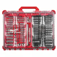MILWAUKEE Ratchet & Socket Set: 1/4 in, 3/8 in Drive, 106 Piece, 6-Point, Metric/SAE (MPN 48-22-9486)