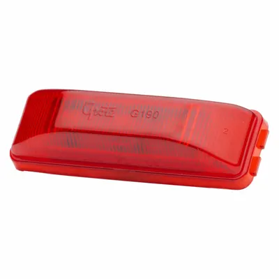 GROTE Clearance Marker Lamp: Clearance Light, LED, Rectangular, Red, Bracket - Clearance Lights