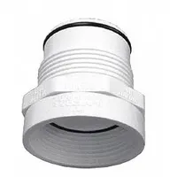 Pipe Adapter: Schedule 40, PVC, 1 in x 1 in Size, Threaded x Threaded, Female NPT x Male, White (MPN G102010)