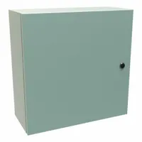 HAMMOND Electrical Enclosure: Steel, 20 in x 20 in x 8 in, NEMA 12/3R/4, Solid Cover, Hinged (MPN EN4SD20208GY)