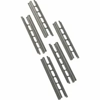 SQUARE D Terminal Block Mounting Track: NEMA, Std, 4 in Overall Lg, Steel, 0.22 in Overall Ht (MPN 9080GH104)