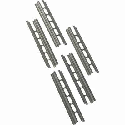SQUARE D Terminal Block Mounting Track: NEMA, Std, 4 in Overall Lg, Steel - Mounting Channels for Terminal Blocks