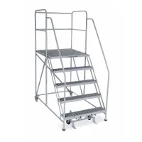 COTTERMAN Mobile Work Platform: 4.2 ft Platform Ht - Max, 36 in x 24 in, Steel, 800 lb Load Capacity (MPN 5WP3624RA3B4B8AC1P6)
