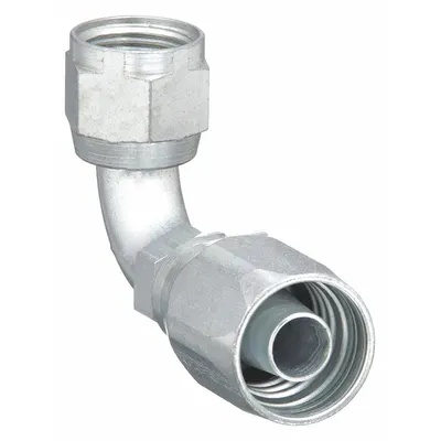AEROQUIP Hydraulic Hose Fitting: -6 For Hose Dash Size, 9/16 in x 3/8 in Fitting Size - Steel Reusable Hydraulic Hose Fittings