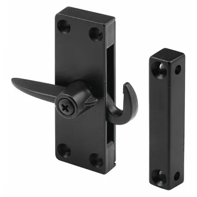 PRIME-LINE Latch Kit: Latch and Keeper, 2 3/4 in Overall Ht, 1 in Overall Lg - Screen Door Hardware