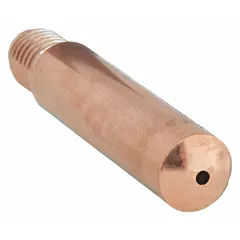 Threaded contact tip for MIG welding guns, rated for heavy duty. Accepts 0.045 in maximum wire diameter. Designed for use with WS22 nozzle series. Supplied in a pack of 25.