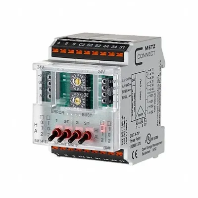 METZ CONNECT MSTP Module: C-Logline, BACnet MS/TP, DIN Rail Mounting, (6) Digital In - Modules for Metz Connect Controllers
