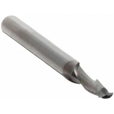 CLEVELAND Square End Mill: Carbide, AlCrN Coated, 2 Flute, 0.033" Mill Dia, 3/32" LOC - Pencil-Neck Carbide Square End Mills