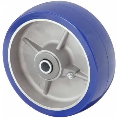 OEM Caster Wheel: 6 in Wheel Dia - Polyurethane Tread on Aluminum Core Wheels