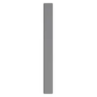 ASI GLOBAL Partition Column: Steel, Smooth Semi Gloss, Charcoal, 70 in Ht, 7 in Wd, 1 1/4 in Thick (MPN 40-91370794-23)