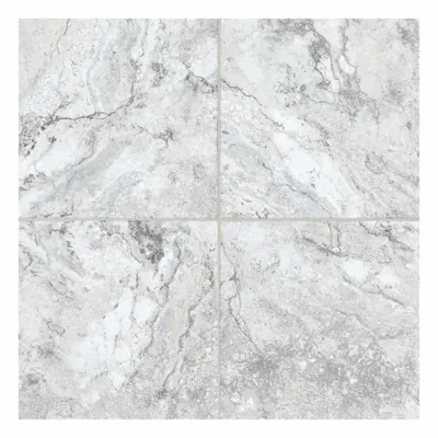 ARMSTRONG FLOORING Floor Tiles: White, Gravity, 16 in Tile Wd, 24.89 sq ft Coverage Area - Alterna Engineered Tile