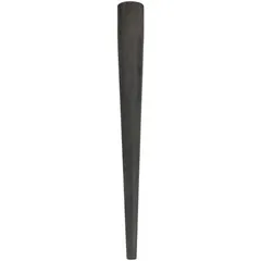 Round bull pin with a 7/16 in tip, 12 in overall length, and 8 in taper length. Features a flat striking face and is made of steel, non-magnetic. Used for aligning holes in metal fabrication, construction, and heavy equipment maintenance.