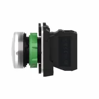 SCHNEIDER ELECTRIC Pilot Light: 22 mm Panel Mounting Size, White, LED, XB5 Series (MPN XB5AVG1)