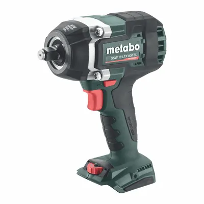 METABO Impact Wrench: 1/2 in Drive Size, 885 ft-lb Fastening Torque - Metabo Cordless Impact Wrenches