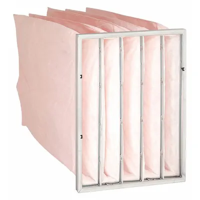 OEM Pocket Air Filter: 24 in x 20 in x 30 in, MERV 13, Pink, Synthetic - MERV 13 Pocket Air Filters