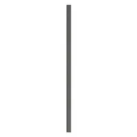 ASI GLOBAL Partition Column: Plastic Polymer, Pebble, Black, 82 in Ht, 3 in Wd, 1 in Thick (MPN 40-90870353-9205)