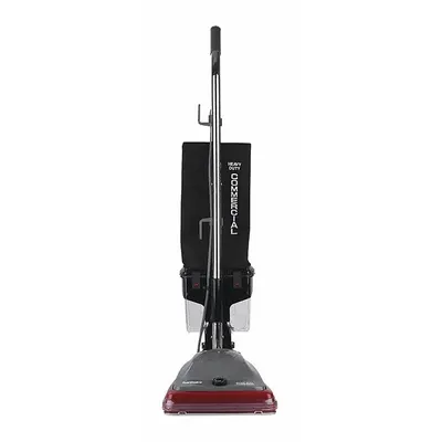 SANITAIRE SC689B Corded Upright Vacuum, 12 in Cleaning Path, Bagless, Red - Corded Upright Vacuums