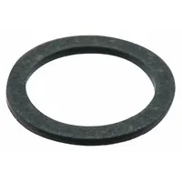 Fiber oil drain plug gaskets with a 20 mm inside diameter, black color, supplied in a 10-pack. Used to seal oil drain plugs on equipment, preventing leaks during oil changes in industrial maintenance applications