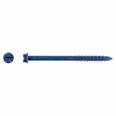 TAPCON Screw Anchor: 3 1/4 in Overall Lg, 1/4 in Dia, Steel, External Hex, Hex - Hex-Head Screw Anchors