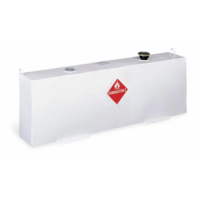 CRESCENT JOBOX Transfer Tank: White, Rectangle, 36 gal Capacity, Steel, 14 ga Thick - Rectangular Liquid Transfer Tanks
