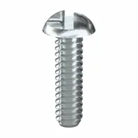 Tamper Resistant Screw: #6-32 Thread Size, 1/2 in Lg, Steel, Zinc-Plated, Round, One-Way, 100 PK (MPN 141040)