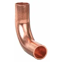 NIBCO Sweat Fitting Elbow: 1/4 in CTS x 1/4 in CTS, FTG x FTG, Wrot Copper (MPN 60722LT 1/4)
