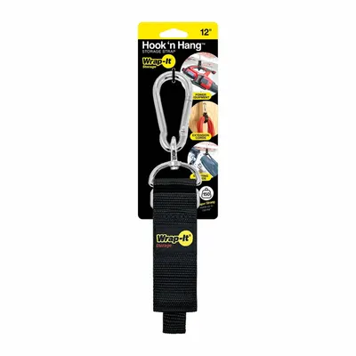WRAP-IT STORAGE Hook-and-Loop Cable Strap,Polypropylene (MPN 100-HNH-12BL) - Pre-Cut Hook-and-Loop Cable Tie Strips