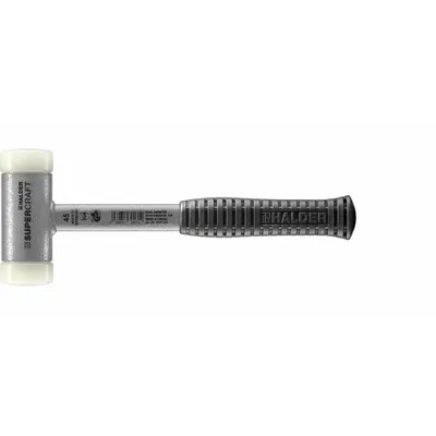 HALDER SUPERCRAFT Dead Blow Hammer: Steel Handle, Textured Grip, 2 1/2 lb Head Wt, 1 3/4 in Hammer Face Dia - Dead-Blow Split-Head Hammers