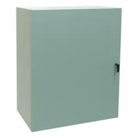 HAMMOND Electrical Enclosure: Steel, 48 in x 36 in x 20 in, NEMA 12/3R/4, Solid Cover, Hinged (MPN EN4SD483620GY)