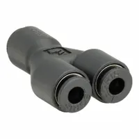 LEGRIS Push-Fit Wye Fitting: 5/32 in OD x 1/4 in OD x 5/32 in OD Size, 1 7/16 in Overall Lg, 10 PK (MPN 3140 04 56)