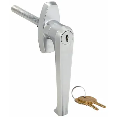 COMPX NATIONAL Cam Lock: L-Handle Keyed Cam Lock, Keyed Alike, Zinc Die-Cast - Handled Keyed Cam Locks