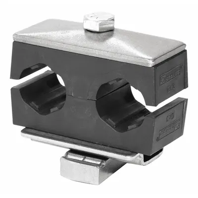 STAUFF Beta Clamp: Smooth Bore, 316 Stainless Steel Clamp, Polypropylene Cushion - Smooth-Core Beta Clamps