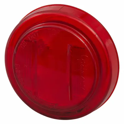 GROTE Clearance Marker Lamp: Clearance Light, LED, Round, Red, Bracket/Grommet - Clearance Lights