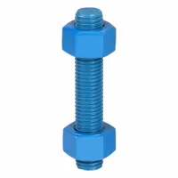 USA FASTENER Fully Threaded Stud: 3/4"-10 Thread Size, Steel, Grade B7, PTFE Coated, 30 PK (MPN B7-.75-4.25-30)