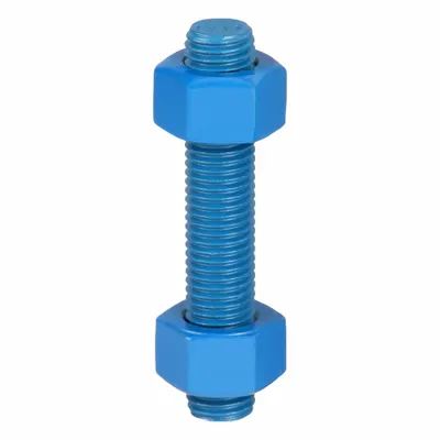 USA FASTENER Fully Threaded Stud: 3/4"-10 Thread Size, Steel, Grade B7, PTFE Coated - PTFE-Coated Fully-Threaded Rods & Studs