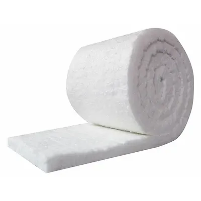 UNITHERM Ceramic Fiber Insulation: Aluminum Silicate, 25 ft Lg, 24 in W, 1 in Thick - Ceramic Fiber Insulation Blankets
