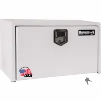BUYERS PRODUCTS Underbody Truck Box: Underbody Truck Box, Single Drop-Down Door Door, White, Steel (MPN 1702205)