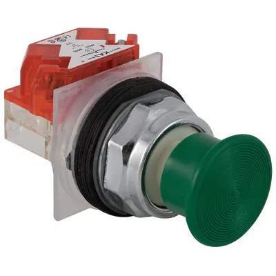 SCHNEIDER Mushroom Head Push Button: Non-Illuminated, Mushroom Head Profile, Non-Metallic - Mushroom-Head Push Buttons