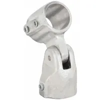 Structural Pipe Fitting: Adj Elbow/Tee, Elbow/Tee, 1 1/4 in For Pipe Size, Aluminum, Gray (MPN 17-7)