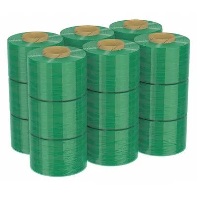 GOODWRAPPERS Stretch Wrap Film: 60 ga Gauge, 3 in Overall Wd, 1,000 ft Overall Lg, 1-Side - Handle with Brake Stretch Wrap