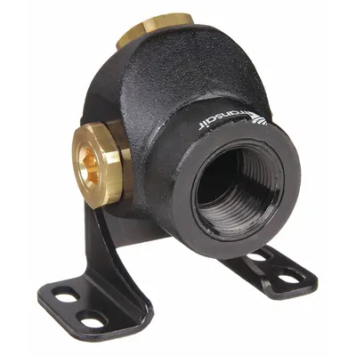 TRANSAIR Push-Fit Wall Bracket Fitting: 3/4 in Pipe x 1/2 in Pipe x 1/2 - Polyamide Tube Fittings for Compressed Air Systems
