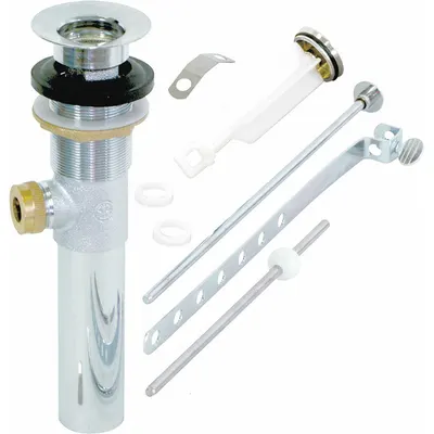 OEM Drain Assembly: Brass - Sink Drains with Lever-Activated Stopper