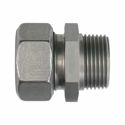 BRENNAN INDUSTRIES Compression Tube Straight: 12 mm OD x 4 mm OD x 1/4 in Pipe Size, Steel - Flareless Bite-Type Steel Compression Fittings