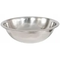 CRESTWARE Mixing Bowl: 0.75 qt Capacity, Stainless Steel, 6 1/4 in Outside Dia, Silver (MPN MB00)