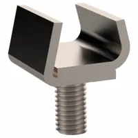 MASON PLASTICS 2-Piece Self-Adjusting Clamp: Similar to Valu Guide VG-018-01, Stainless Steel (MPN MPSAC01)