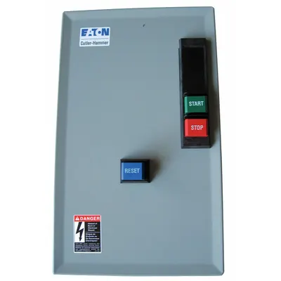 EATON Magnetic Motor Starter: Non-Reversing, 3 Poles, Electronic Protection, 9 A - Enclosed, Non-Reversing Starters with Electronic Overloads