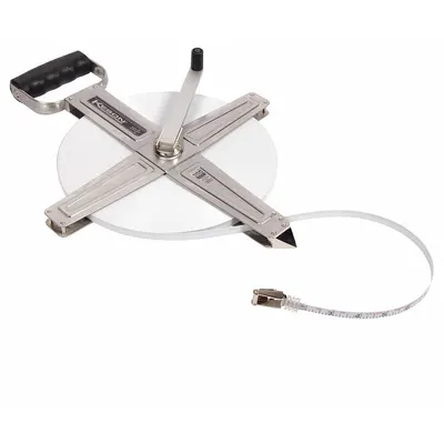 KESON Long Tape Measure: Manual, SNR18300, SAE, 300 ft, 1/8 in, Stainless Steel - Open-Reel Long Tape Measures